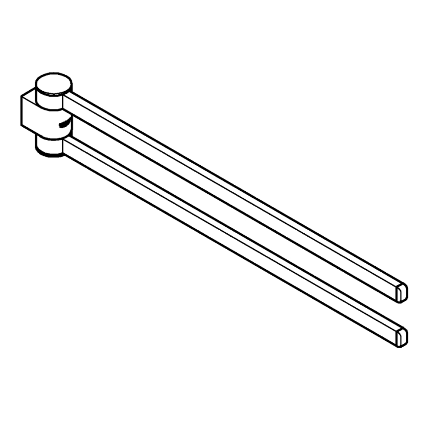 GROHE 41063000 - Suport pentru prosoape SELECTION, 441 mm, crom lucios