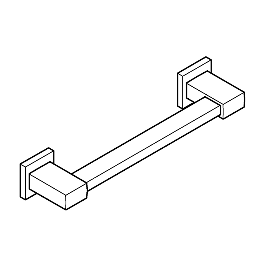 GROHE 41094DC0 - Mâner START CUBE 354 mm, negru
