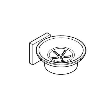 GROHE 410962430 - Suport pentru săpun START CUBE, 110 x 56 x 125 mm, negru