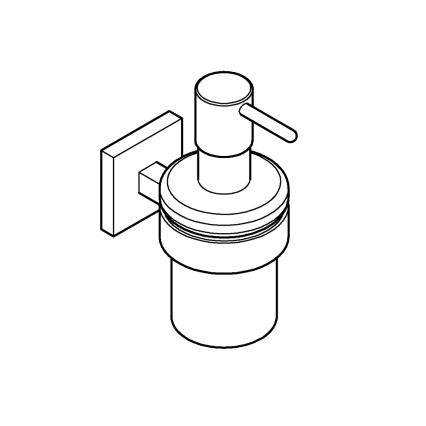 GROHE 410982430 - Dozator de săpun lichid START CUBE, 158 × 126 × 72 mm, negru