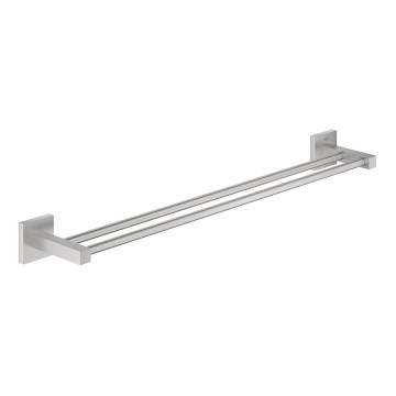 GROHE 41104DC0 - Suport dublu pentru prosoape QUICKFIX START CUBE, 654 mm, inox