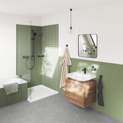 GROHE 411062430 - Poliță de colț pentru duș ESSENTIALS 250 × 250 mm, neagră