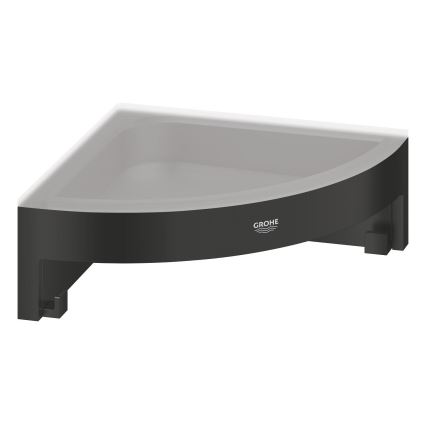 GROHE 411062430 - Poliță de colț pentru duș ESSENTIALS 250 × 250 mm, neagră