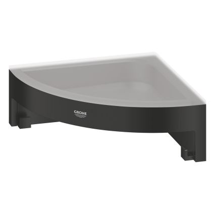 GROHE 411062430 - Poliță de colț pentru duș ESSENTIALS 250 × 250 mm, neagră
