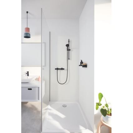 GROHE 411072430 - Raft pentru duș START CUBE 200 mm, negru