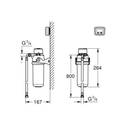 GROHE 41136000 - Filtru cu carbon activ BLUE, albastru
