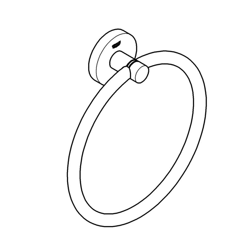 GROHE 41174000 - Suport pentru prosoape START 180 mm, crom lucios