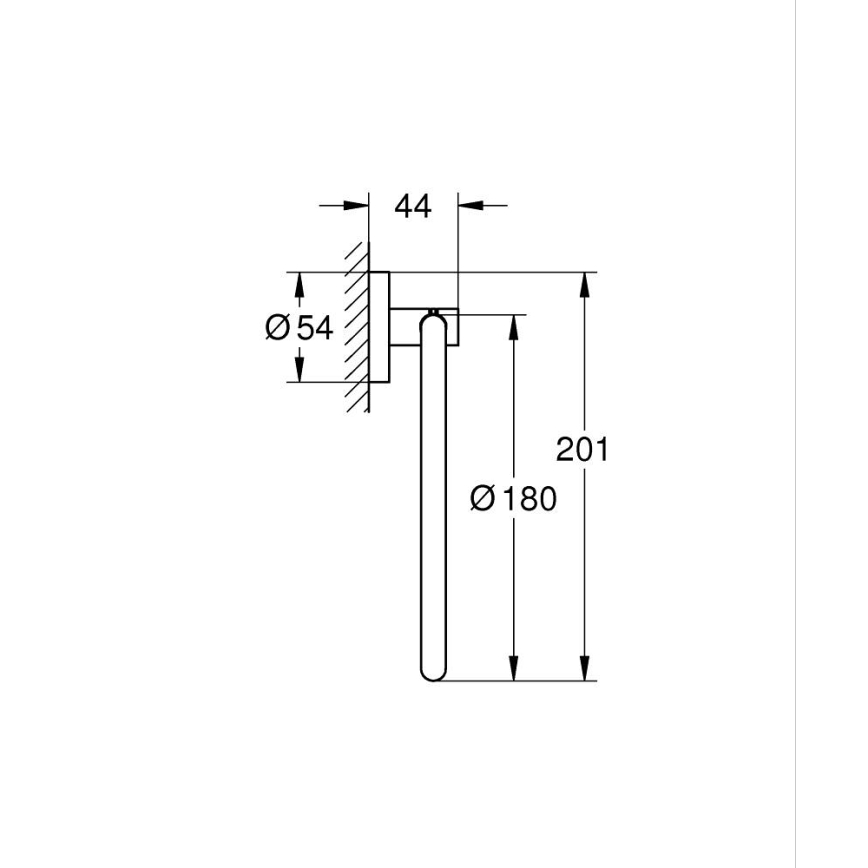 GROHE 41174DC0 - Suport pentru prosoape START, inox