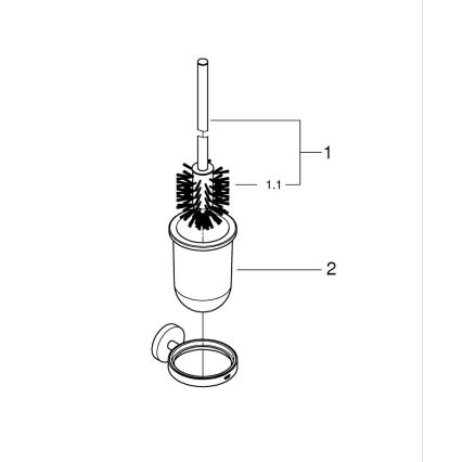 GROHE 411852430 - Set de curățare WC START, 398 × 121 mm, negru