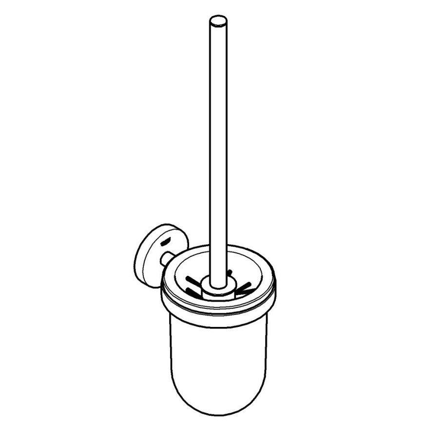 GROHE 41185DC0 - Set de curățare pentru WC ESSENTIALS, din oțel inoxidabil