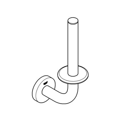 GROHE 411862430 - Suport pentru hârtie igienică de rezervă START, 116 x 232 mm, negru