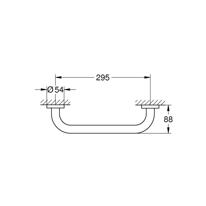 GROHE 411892430 - Mâner pentru cadă START 349 mm, negru