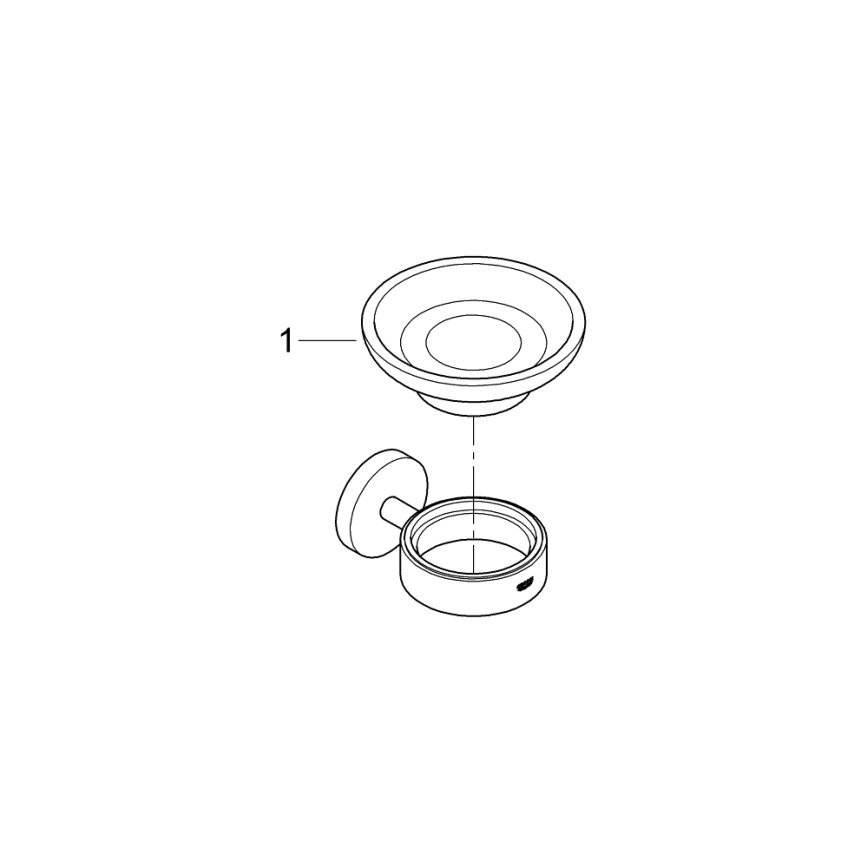 GROHE 41193000 - Suport pentru săpun ESSENTIALS, crom lucios
