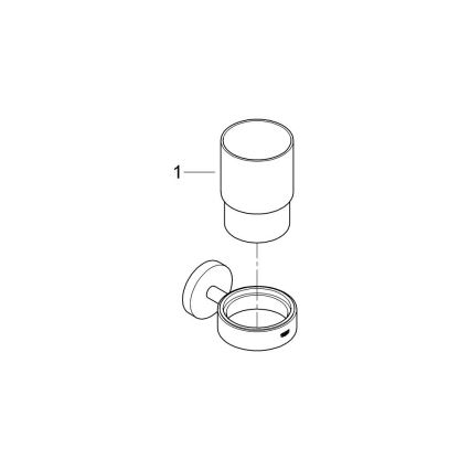 GROHE 41194DC0 - Suport cu pahar START din oțel inoxidabil