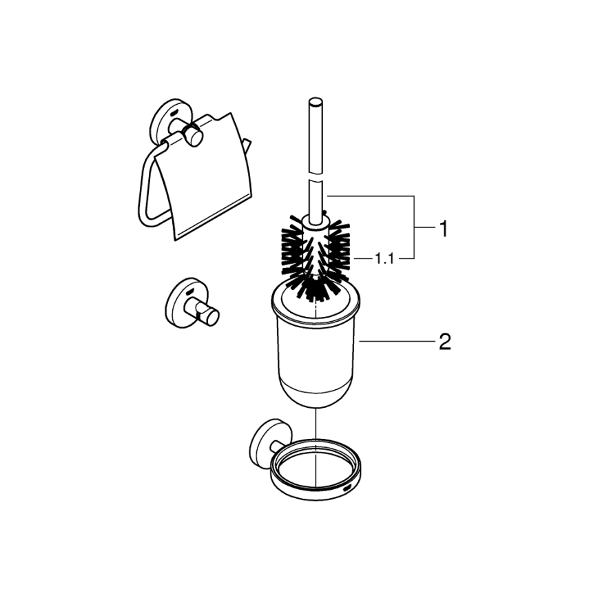 GROHE 412042430 - Set de accesorii START, negru