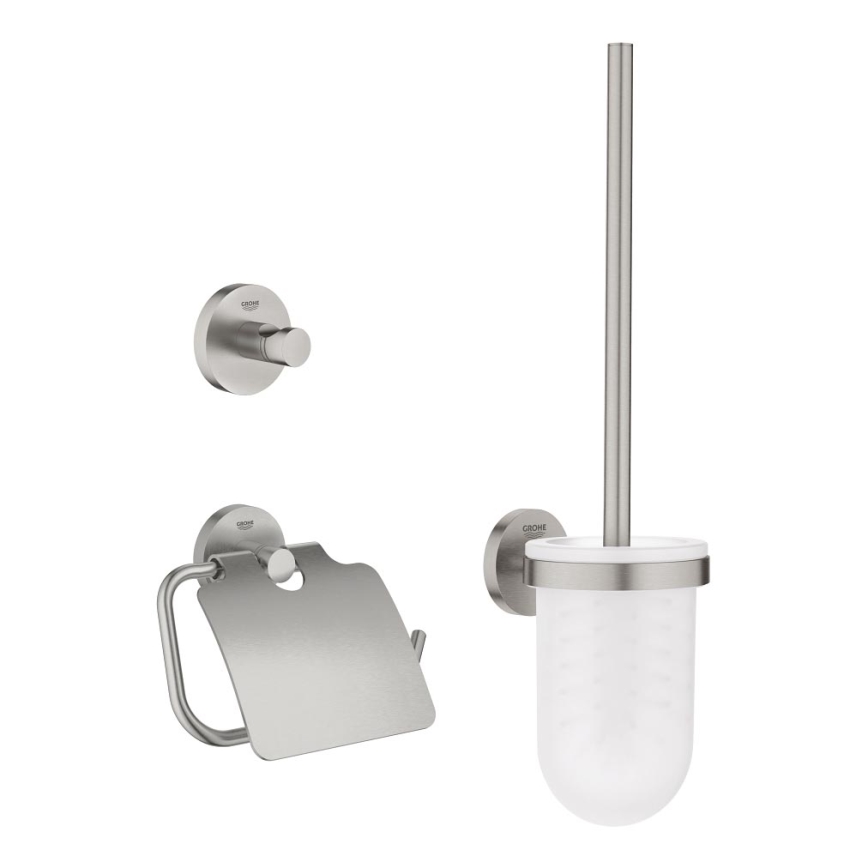 GROHE 41204DC0 - Set accesorii WC START 3-în-1, inox