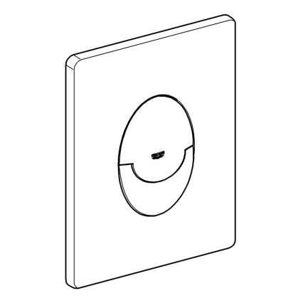 GROHE 42304SH0 - Placă de acționare SKATE AIR 156 × 197 mm, albă