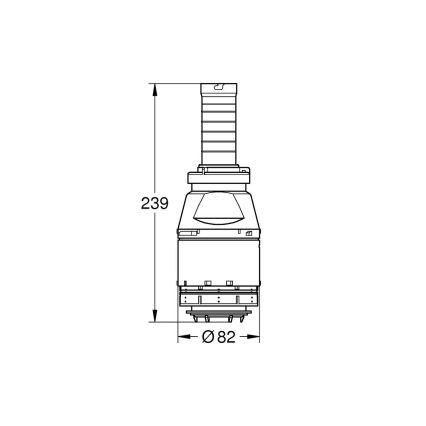 GROHE 42690000 - Supapă de evacuare Servo, fără scaun de supapă, fără prelungire