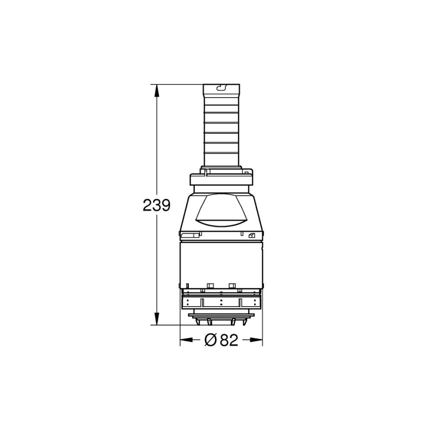 GROHE 42690000 - Supapă de evacuare Servo, fără scaun de supapă, fără prelungire