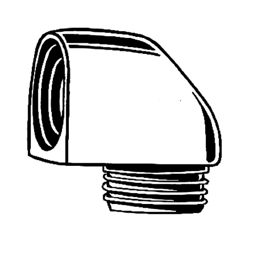 GROHE 45304000 - Cot de duș DN 15 × DN 15, crom lucios