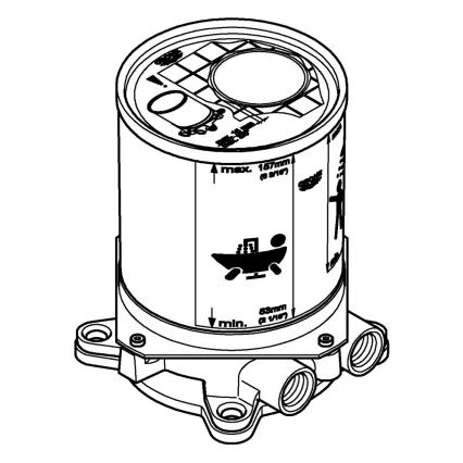 GROHE 45984001 - Set încastrat DN 15 din alamă