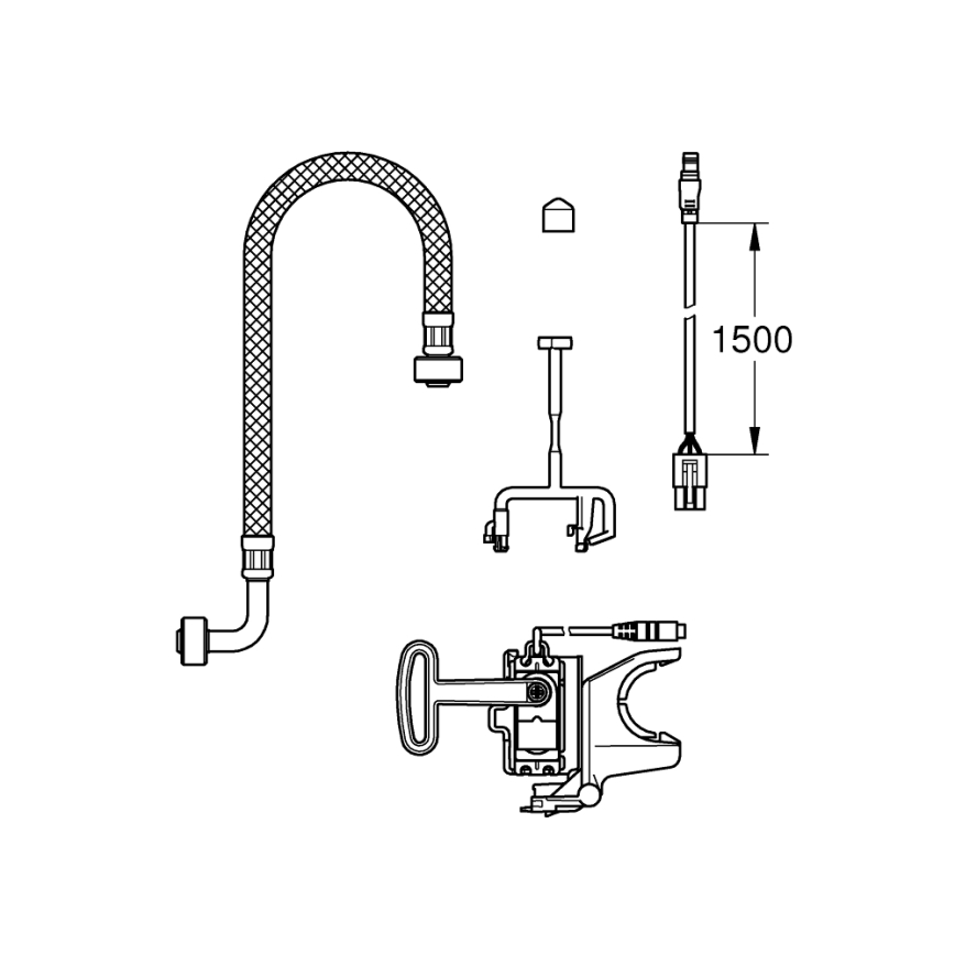 GROHE 46944001 - Set de instalare SENSIA ARENA, alb