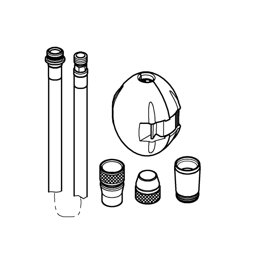 GROHE 48293000 - Furtun de duș universal 1425 mm, crom lucios