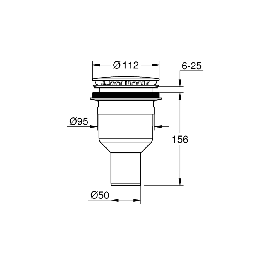 GROHE 49533000 - Set de scurgere Ø 112 mm, crom lucios