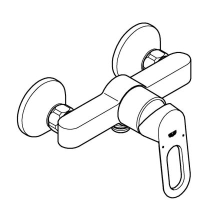 GROHE BAULOOP 23634000 - Baterie de duș DN 15, crom lucios