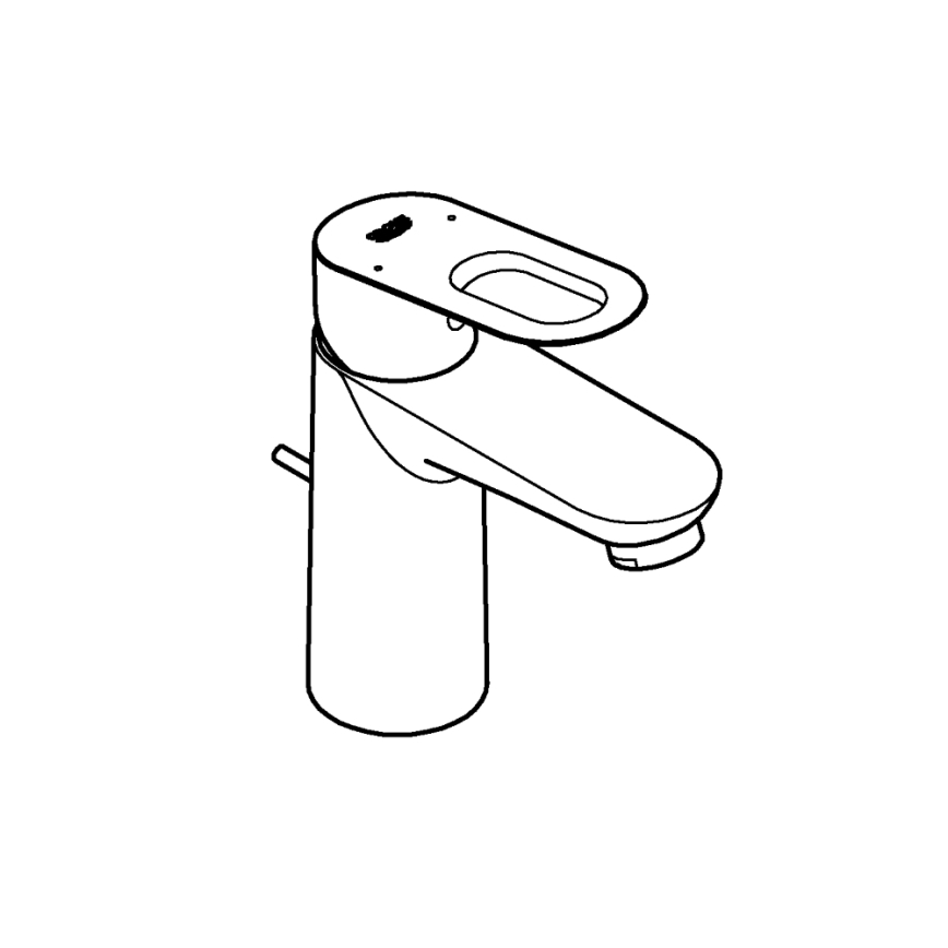 GROHE BAULOOP - baterie pentru lavoar, crom lucios 32814000