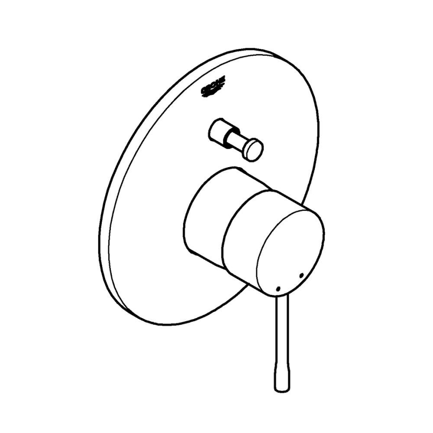 GROHE ESSENCE 19285001 - baterie de cadă încastrată, crom lucios