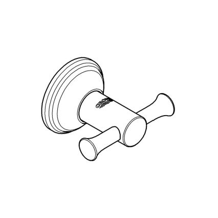 GROHE ESSENTIALS AUTHENTIC 40656001 - Cârlig pentru halat de baie, crom lucios