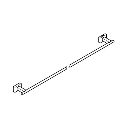 GROHE ESSENTIALS CUBE - Suport pentru prosoape 600 mm, grafit (40509AL1)