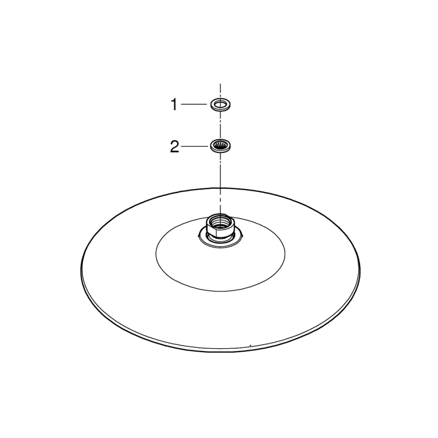 GROHE EUPHORIA 26456000 - Cap de duș Ø 260 mm, crom lucios