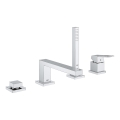 GROHE EUROCUBE 19897001 - Baterie pentru cadă cu 4 orificii, crom lucios