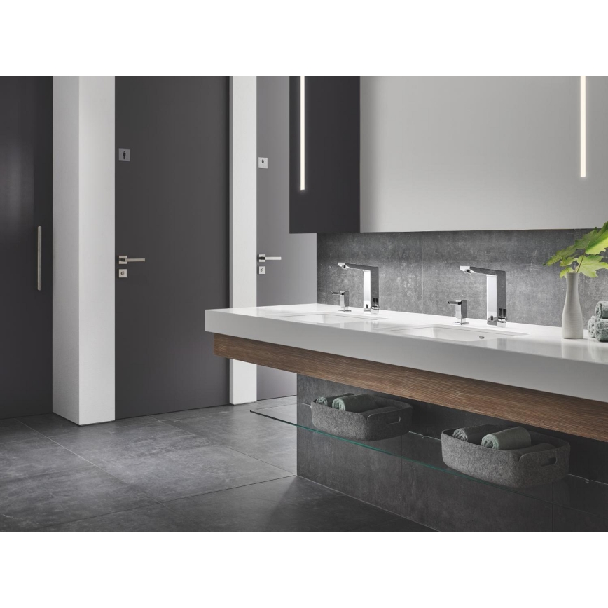 GROHE EUROCUBE E 36440000 - Baterie electronică pentru lavoar cu senzor infraroșu, DN 15, crom