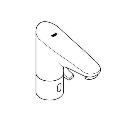GROHE EUROPLUS E DN 15 - baterie electronică pentru lavoar, crom lucios (36207001)