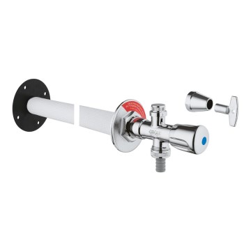 GROHE EUROTEC 41208000 - Robinet de perete pentru exterior DN 15, crom lucios