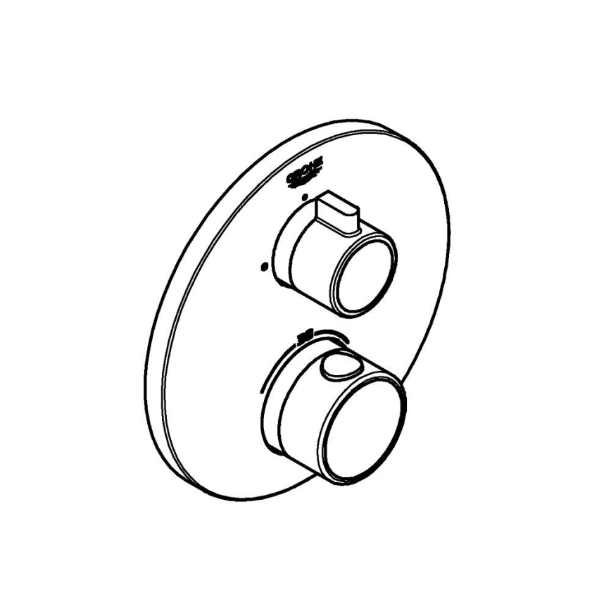 GROHE GROHTHERM 24075000 - Baterie termostatică pentru duș, crom lucios