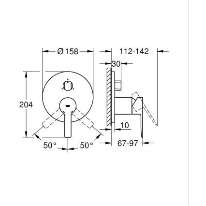GROHE LINEARE 24095001 - baterie, crom lucios