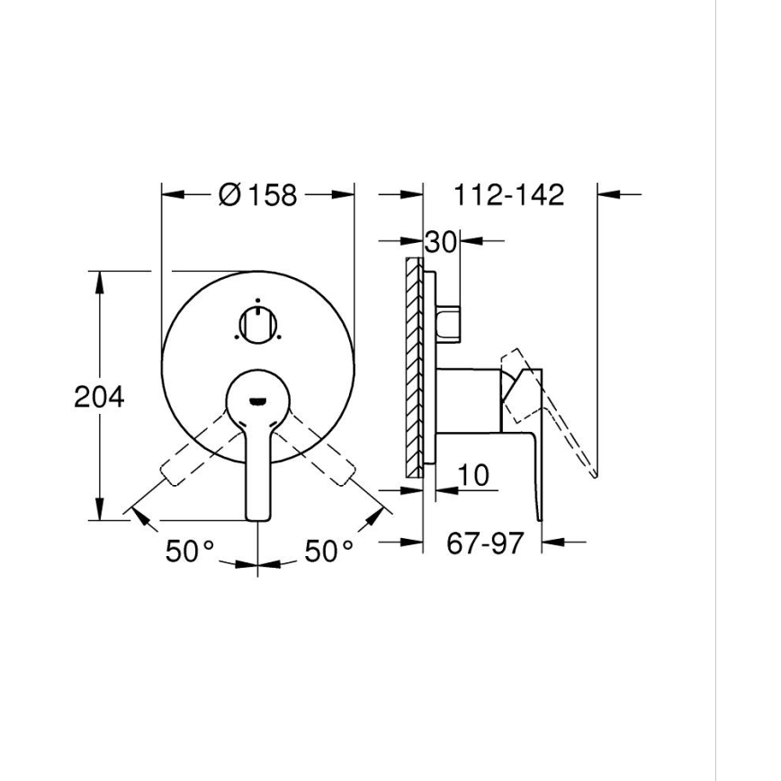 GROHE LINEARE 24095001 - baterie, crom lucios