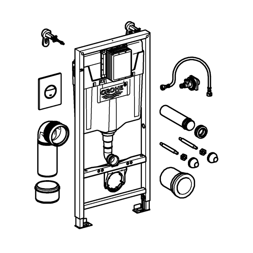 GROHE RAPID SL 38860000 - Set 3-în-1, 1,13 m
