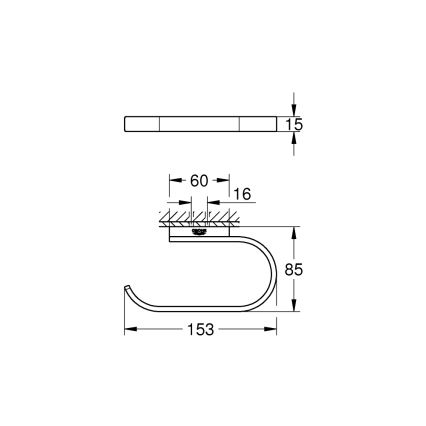 GROHE SELECTION 41068AL0 - Suport pentru hârtie igienică, grafit
