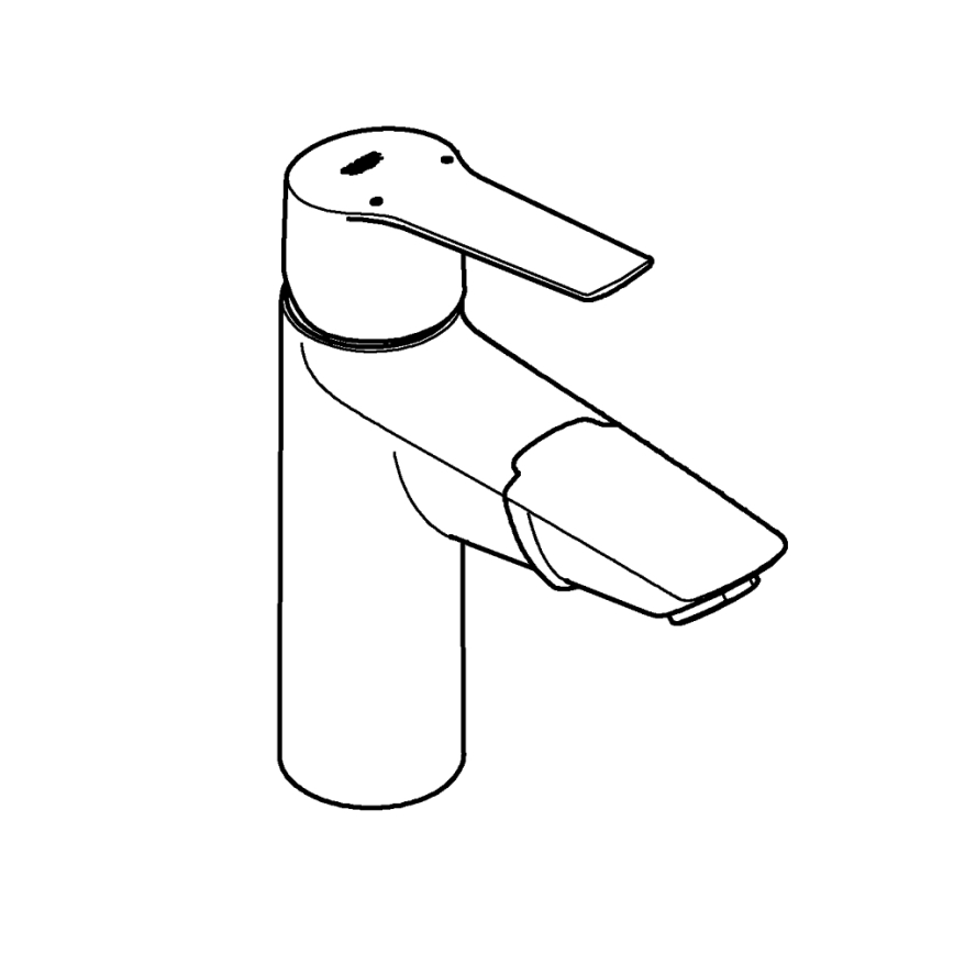 GROHE START 24205003 – Baterie pentru lavoar DN 15, mărime M, crom lucios