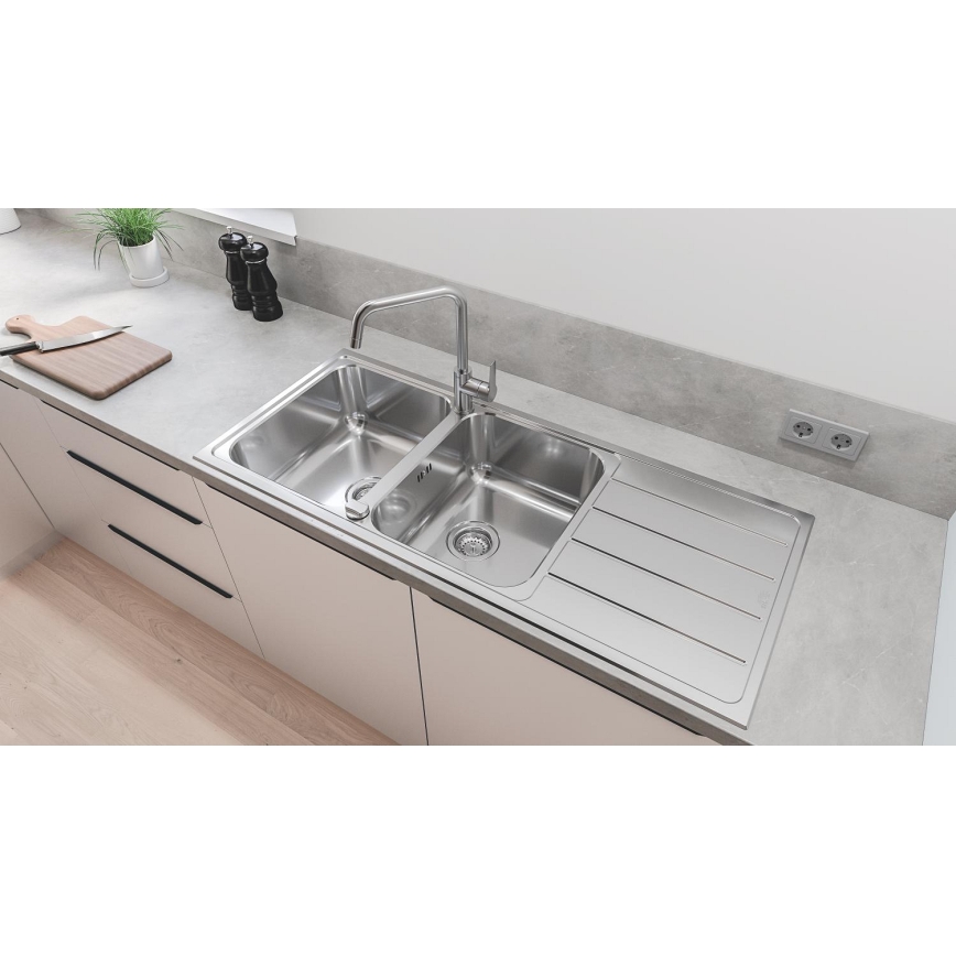 GROHE START 30470DC0 - Baterie pentru chiuvetă, 310 mm, inox