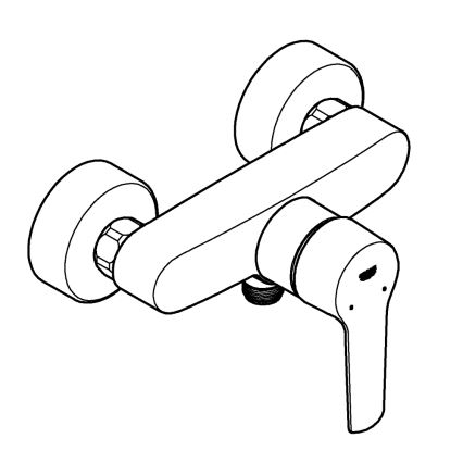 GROHE START - baterie de duș DN 15, neagră 242082432