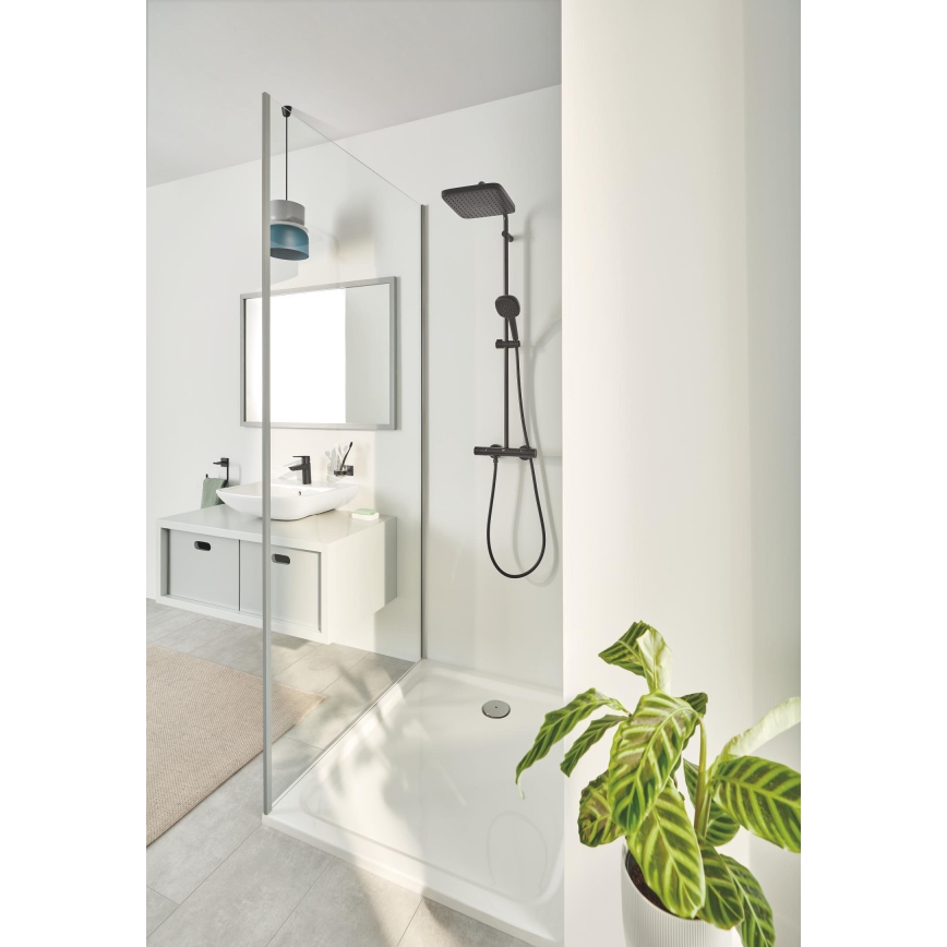 GROHE START CUBE 410972430 - Pahar cu suport pentru baie, negru