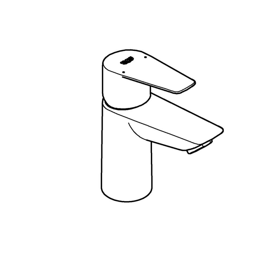 GROHE START EDGE 24199001 - Baterie pentru lavoar DN 15, crom lucios