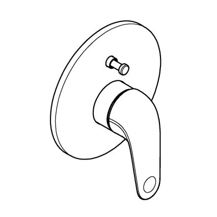 GROHE SWIFT 24336001 - Baterie pentru cadă DN 15, crom lucios