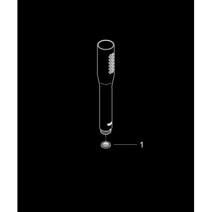 GROHE VITALIO GET STICK 27458000 - Duș de mână 216 mm, crom lucios